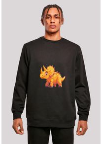 F4NT4STIC Herren Sweatshirt "Süßer Triceratops Dinosaurier", schwarz, casual, Gr. L, Obermaterial: 50% Baumwolle, 50% Polyester, Sweatshirts, Premium