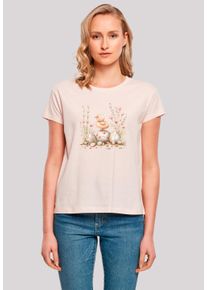 F4NT4STIC Damen T-Shirt "Ostern Küken Ei Blumen", pink, casual, Gr. XXL, Obermaterial: 100% Baumwolle, Shirts, Premium Qualität