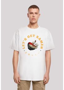 F4NT4STIC Herren T-Shirt "Lets get Ramen", weiß, casual, Gr. 5XL, Obermaterial: 100% Baumwolle, Shirts, Print
