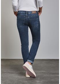 Street One Damen Comfort-fit-Jeansdunkelblau wash, casual, Gr. 34, unifarben, Jeans, 78% Baumwolle, 21% Polyester, 1% Elasthan, Jeans, 5-Pocket-Style