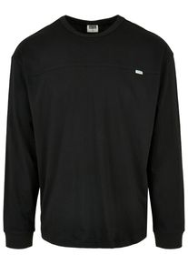 Urban Classics Herren Longsleeve "Urban Classics Herren Organic Cotton Short Curved Oversized LS", schwarz, klassisch, Gr. S, unifarben, 100%
