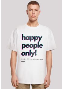 F4NT4STIC Herren T-Shirt "Happy people only New York", weiß, casual, Gr. XS, Obermaterial: 100% Baumwolle, Shirts, Print