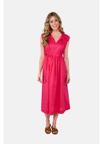 LIEBLINGSSTÜCK LIEBLINGSSTÜCK Damen Sommerkleid, rot, modisch, Gr. 34, unifarben, clean, Obermaterial: 100% Baumwolle, Kleider, mit Tunnelzugbändchen in der Taille
