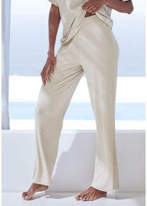 s.Oliver Damen Pyjamahose, Gr. 32, grau, Rippware, Obermaterial: 92% Modal (TENCEL), 8% Elasthan, meliert, modisch, Hosen, in elastischer Rippware