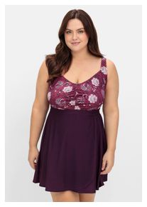 Damen Tankini-Top "Große Größen", lila, Gr. 44, sheego by Joe Browns, Recycling-Polyamid, Xtra Life LYCRA, Bikini-Oberteile, in ausgestellter Longform
