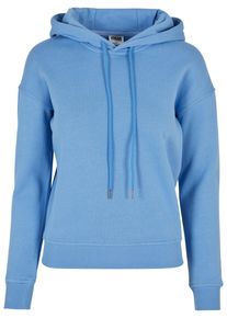 Urban Classics Damen Kapuzenpullover "Urban Classics Damen Ladies Organic Hoody", blau, casual, Gr. S, unifarben, 100% Baumwolle, Pullover