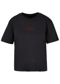 MISS TEE Herren T-Shirt "Miss Tee Damen Love Is Blind Love Is Cruel Tee", schwarz, casual, Gr. L, unifarben, 100% Baumwolle, Shirts