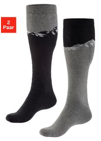 H.I.S. H.I.S Damen Skistrümpfe, Gr. 39, schwarz, Baumwollmischung, Socken, für Ski und Outdoor-Aktivitäten