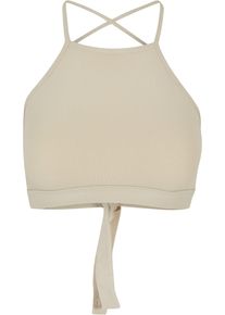 Urban Classics Herren Muskelshirt "Urban Classics Damen Ladies Triangle Top", beige, casual, Gr. XL, unifarben, 95% Baumwolle, 5% Elasthan, Shirts