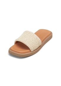 Marc O'Polo MARC O'POLO Damen Sandale "in Raffiabast-Optik", Gr. 38, beige, Obermaterial: 100% Polyester, unifarben, Schuhe