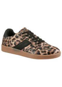 ANISTON SHOES Damen Sneaker, Gr. 36, schwarz, Lederimitat, modisch, Schuhe, Retro-Sneaker, Freizeitschuh, Schnürschuh - neue KOLLEKTION