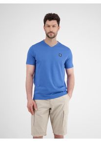 Lerros Herren T-Shirt "Lerros Herren T-Shirt mit V-Ausschnitt", blau, Gr. XXXL, 100% Baumwolle, Shirts