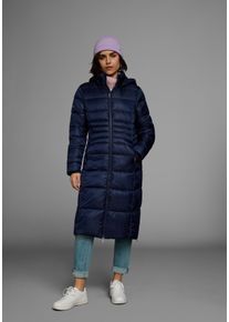 Kangaroos Damen Steppmantel, blau, casual, Gr. 46, unifarben, kontrastfarbene Details, Web, Obermaterial: 100% Polyester. Futter: 100% Polyester.