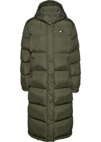 Tommy Jeans Damen Steppmantel "TJW ALASKA LONG PUFFER EXT", grün, casual, Gr. L, unifarben, Web, Obermaterial: 100% Polyester. Futter: 100%