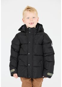 ZIGZAG Kinder Outdoorjacke "Lusano", schwarz, casual, Gr. 128, unifarben, 100% Polyester, Jacken, mit reflektierenden Elementen