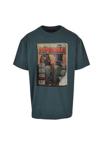 Herren T-Shirt "Upscale by Mister Tee Unisex Upscale Magazine Oversize Tee", grün, casual, Gr. M, UPSCALE BY MISTER TEE, unifarben, 100% Baumwolle,