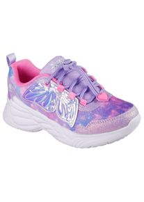 Skechers Kinder Slip-On Sneaker "DREAM RACER", Gr. 34, lila, Lederimitat, Glitzer, animal-print, modisch, Schuhe, Blink,-Klettschuh mit