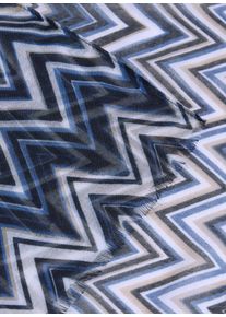 Rabe Damen Schal "Schal", blau, feminin, gemustert, 100%Polyester, Modetücher
