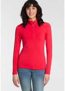 CMP Damen Fleecepullover "WOMAN SWEAT", orange, sportlich, Gr. 44, Fleece, Obermaterial: 87% Polyester, 13% Elasthan, Sweatshirts