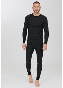 WHISTLER Herren Funktionsshirt "Briston", grau, sportlich, Gr. XXL, unifarben, 50% Wolle, 42% Polyester, 8% Elasthan, Shirts, in atmungsaktiver