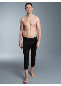 TRIGEMA Herren Lange Unterhose "TRIGEMA 3/4 Unterhose im Doppelpack", Gr. 7, schwarz, 100% Baumwolle (Bio-Baumwolle kbA), Unterhosen