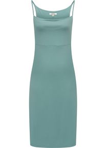 Ragwear Damen Sommerkleid "Saturia", blau, casual, Gr. XS, Material: 48% Viskose, 47% Polyester, 5% Elasthan, Kleider, Knielanges, leichtes Midikleid