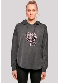 F4NT4STIC Damen Kapuzenpullover "Süße Süßigkeiten Herzform Liebe", grau, casual, Gr. L, Obermaterial: 100% Baumwolle, Pullover, Premium Qualität