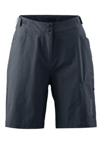 Gonso Damen Fahrradhose "Adventure Shorts W", blau, Gr. 34, 90% Polyamid, 10% Elasthan, Hosen, Strapazierfähig und formstabil