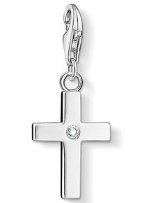 Thomas Sabo Damen Charm-Einhänger "Kreuz, 0366-051-14", bunt, Silber 925 (Sterlingsilber), Charms, mit Zirkonia (synth.)