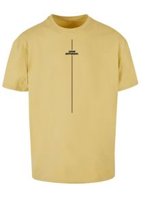 Merchcode Herren T-Shirt "Merchcode Herren Think Different Heavy Oversized Tee", gelb, casual, Gr. XXL, bedruckt, 100% Baumwolle, Shirts