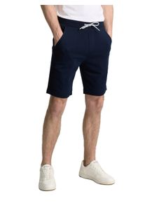 Tom Tailor Herren Sweatshorts, blau, casual, Gr. M, Sweatware, Obermaterial: 100% Baumwolle. Futter: 100% Baumwolle, Hosen, mit Kordelzug