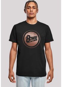 F4NT4STIC Herren T-Shirt "David Bowie Rose Gold Circle", schwarz, casual, Gr. XL, Obermaterial: 100% Baumwolle, Shirts, Print