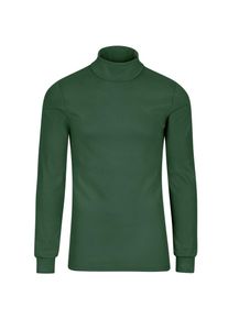 TRIGEMA Damen Rollkragenshirt "TRIGEMA Langarm Ski- und Sport-Rollkragenpullover", grün, Basic, Gr. S, 100% Baumwolle (Bio-Baumwolle kbA), Shirts