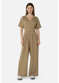 FRESHLIONS Baby Jumpsuit "Kira", Gr. XL, braun, 100% Leinen, Overalls, im klassischen Design