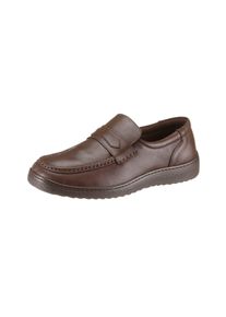 CLASSIC Herren Slipper, Gr. 46, braun, Glattleder, sportlich, Schuhe