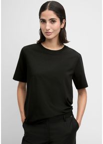 Cinque Damen T-Shirt "CITANA", schwarz, casual, Gr. M, unifarben, Single Jersey, Obermaterial: 95% Baumwolle, 5% Elasthan, Shirts, mit