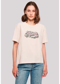 F4NT4STIC Damen T-Shirt "Muttertag Mama Schriftzug Regenbogen", pink, casual, Gr. L, Obermaterial: 100% Baumwolle, Shirts, Premium Qualität