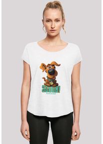 F4NT4STIC Damen T-Shirt "Long Cut T-Shirt 'Scooby Doo Puppy Scooby'", weiß, casual, Gr. XXL, Obermaterial: 100% Baumwolle, Shirts, Damen,Premium