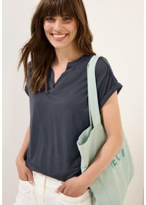 Cecil Damen T-Shirtvolcanic grau, casual, Gr. S, unifarben, Jersey, Obermaterial: 78% Modal, 22% Polyester, Shirts