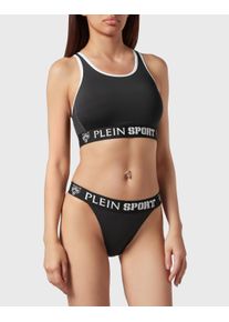 Plein Sport Damen Triangel-Bikini "Tiger", schwarz, Gr. S, Obermaterial: 72% Polyamid, 28% Elasthan; Futter: 90% Polyester, 15% Elasthan, Bikini-Sets