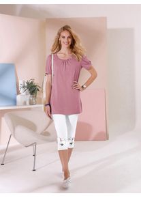 Classic Basics Damen Longshirt "Longshirt", rosa, Gr. 48, unifarben, 100% Baumwolle, Shirts