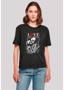 F4NT4STIC Damen T-Shirt "Love is all you need", schwarz, casual, Gr. L, Obermaterial: 100% Baumwolle, Shirts, Premium Qualität