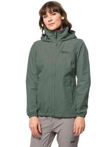 Jack Wolfskin Damen Funktionsjacke "STORMY POINT 2L JKT W", grün, sportlich, Gr. XS, Obermaterial: 100% Polyester. Netzfutter: 100% Polyester,