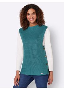 Casual Looks Damen Pullunder "Pullunder", blau, Gr. 38, unifarben, 50% Baumwolle, 50% Polyacryl, Pullover