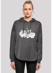F4NT4STIC Damen Kapuzenpullover "Cities Collection - Berlin skyline", grau, casual, Gr. L, Obermaterial: 100% Baumwolle, Pullover, Print