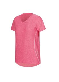 TRIGEMA Damen T-Shirt "TRIGEMA Sportshirt in Melange-Optik", rosa, sportlich, Gr. M, 90% Polyester, 10% Elastan, Shirts