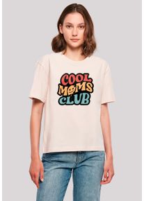 F4NT4STIC Damen T-Shirt "Cooler Moms Club Muttertag Retro Vibe", pink, casual, Gr. M, Obermaterial: 100% Baumwolle, Shirts, Premium Qualität
