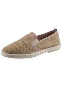 VERBENAS Herren Espadrille "Tom Pacific", Gr. 39, braun, Textil, Veloursleder, klassisch, Schuhe, Loafer, Slipper, Sommerschuh, Strandschuh mit