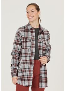 WHISTLER Damen Fleeceshirt "Milly", grau, casual, Gr. 42, kariert, 100% Polyester, Shirts, mit tollem Karo-Muster