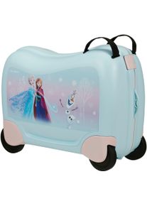 Samsonite Kinderkoffer "Dream2Go Ride-on Trolley, Disney Frozen", blau, Polypropylen, festlich, Koffer, Kinderreisekoffer Handgepäck zum sitzen und